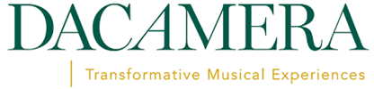 Dacamera logo, reading Transformative Musical Experiences