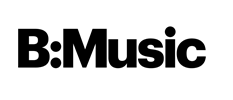 B:Music logo Birmingham, in a bold black font