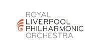 Royal Liverpool Philharmonic Orchestra written next to an orange curve resembling a bass clef