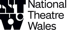 National Theatre Wales logo, with the letters NTW forming a modern, stylised shape